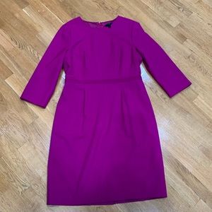Stunning fucsia wool dress with stretch